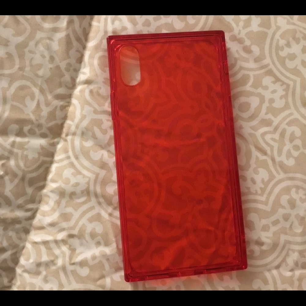 I phone x red case